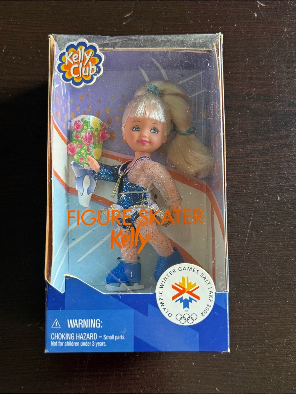 New Mattel Barbie Figure Skater Kelly- 2002 Olympic Winter Games in SLC